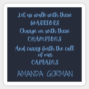 Amanda Gorman Super Bowl Poem Sticker